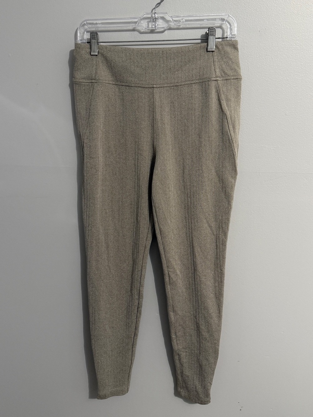 Athleta Leggings Womens Medium Delancey Skyline Herringbone Pull On High Rise
